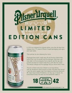 Pilsner Urquell LE Cans