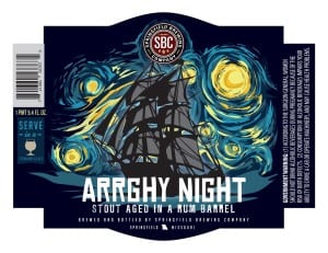 Springfield Brewing Company Arrghy Night