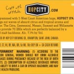 Hopbot rear label