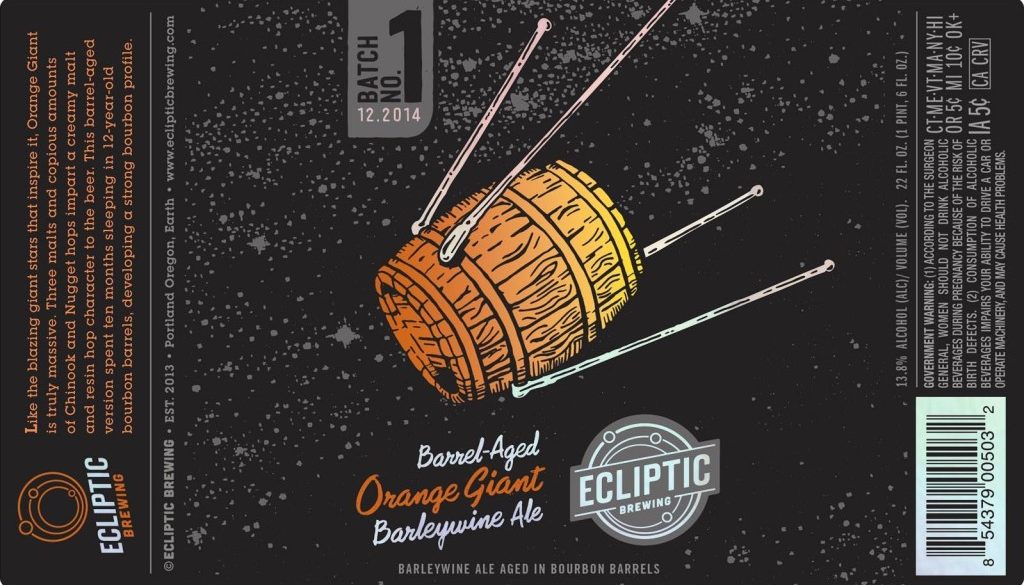 Ecliptic Brewing Orange Giant Barleywine Ale