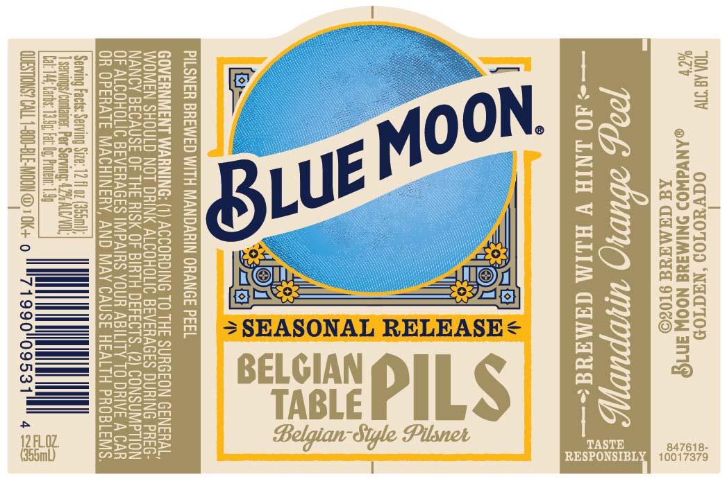 blue moon beer bottle label