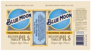 Blue Moon Belgian Table Pils Can Label