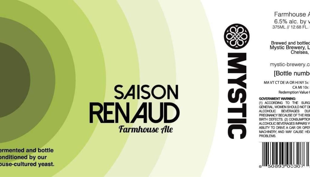 Mystic Brewery Saison Renaud