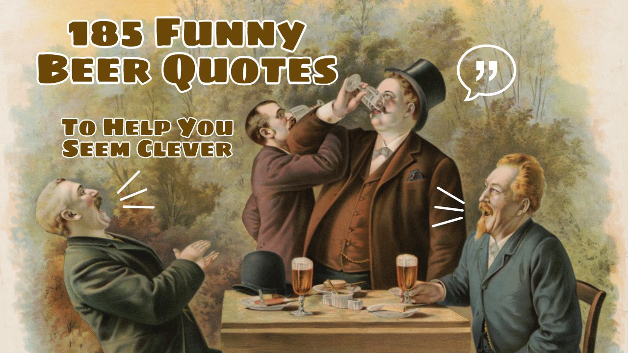 185 Funny Beer Quotes to Help You Seem Clever - Thirsty Bastards