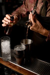 Using a jigger is very important when making any of these 7 basic drinks for bartenders.