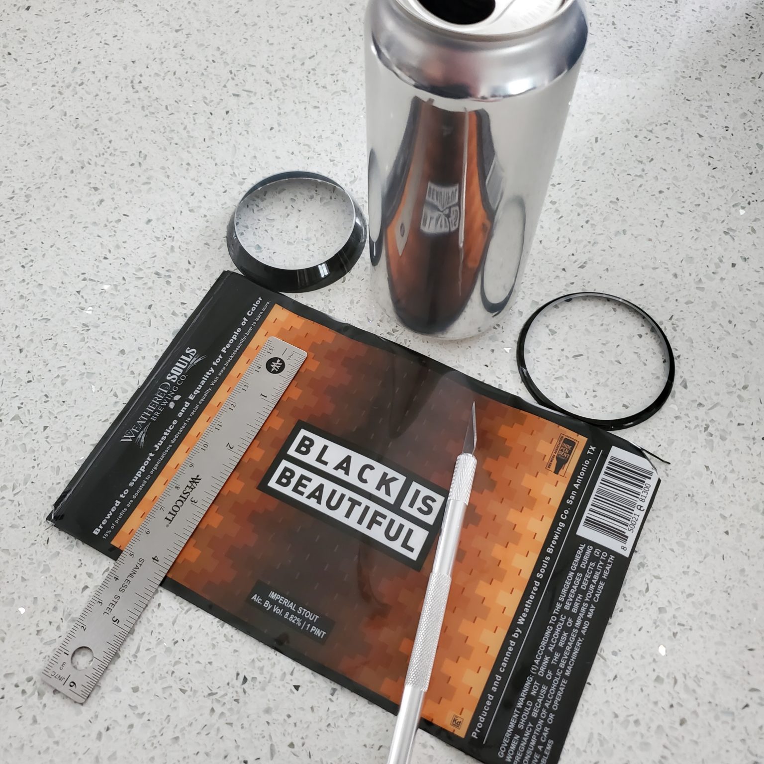 How To Remove Beer Can Labels, Intact, In 5 Minutes Thirsty Bastards