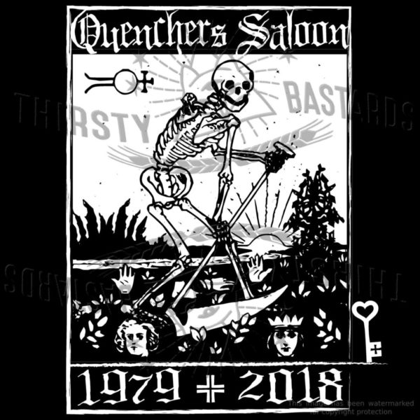 Unreleased Quenchers Saloon (1979-2018) Lightweight Unisex Zip Hoodie